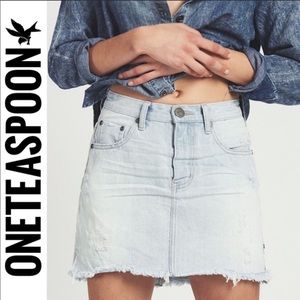 ONE TEASPOON Brando High Waist Denim Skirt